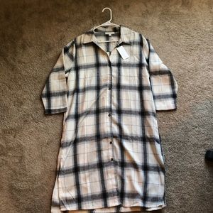 Flowy flannel dress